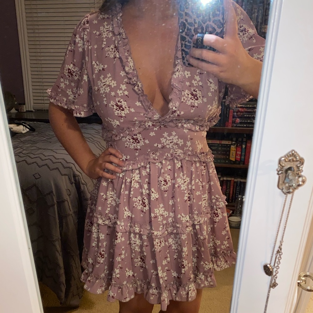 Purple Floral Dress